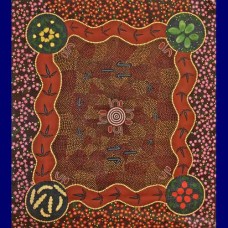 Aboriginal Art Canvas - Mary Morrison-Size:123x140cm - H